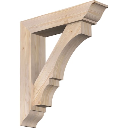 Ekena Millwork Balboa Traditional Smooth Bracket w/ Offset Brace, Douglas Fir, 7 1/2"W x 34"D x 38"H BKT0806X34X38BOA01SDF